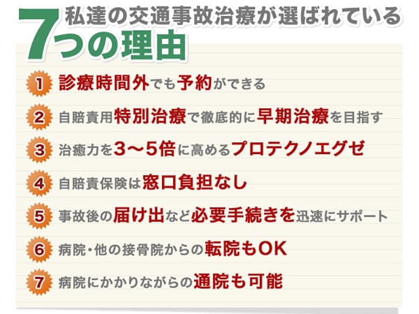 さくら整骨院が選ばれる7つの理由